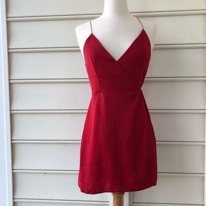 Asos mini silk wrap dress